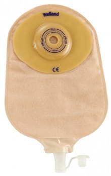 Flair Active Convex, 1-dels urostomipose, m/klæbefjerner + bælte, beige, Ø 13-25 mm