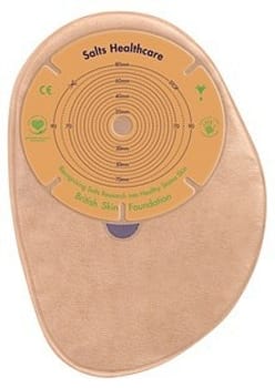 SALTS Confidence Natural Advan, colostomipose, Midi, m. vindue, u/bælteører, beige, 38 mm