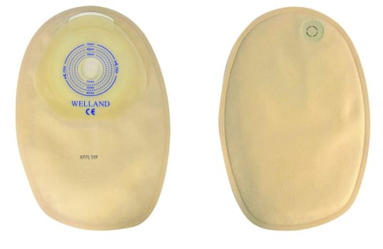 Flair Active Xtra, 1-dels colostomipose, Maxi, beige, Ø 38 mm