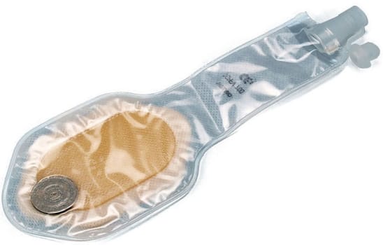 Flair Active, fistel drænage/pædiatripose m.filter 60ml, klar, Ø 0-40/70 mm