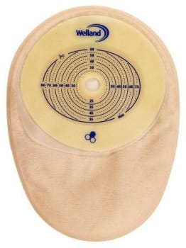 Aurum, 1-dels colostomipose, Mini, beige, opklipbar, Ø 13-50/70 mm