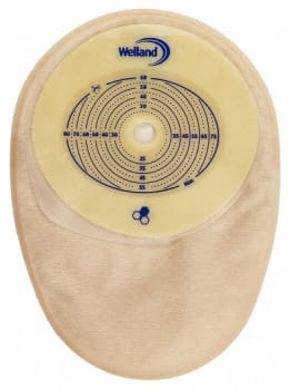 Aurum, 1-dels colostomipose, Midi, vindue, beige, Ø 38 mm