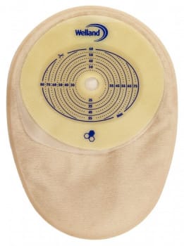 Aurum, 1-dels colostomipose, Maxi, beige, opklipbar, Ø 13-60/80 mm