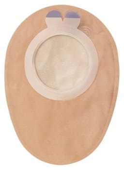 Aurum 2, 2-dels colostomipose, Mini, vindue, beige, 55 mm ring