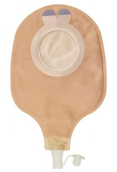 Aurum 2, 2-dels urostomipose, Midi, vindue, beige, 55 mm ring