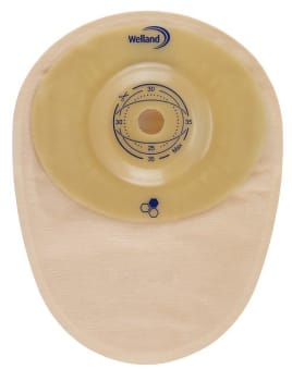 Aurum Convex, 1-dels colostomipose, Maxi, beige, Ø 44 mm