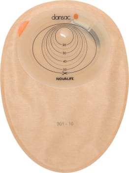 NovaLife 1 Active, 1-dels colostomipose, Midi, beige, Ø 20-45 mm