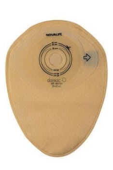 NovaLife 1 Active, 1-dels colostomipose, Midi, beige, Ø 40-45 mm