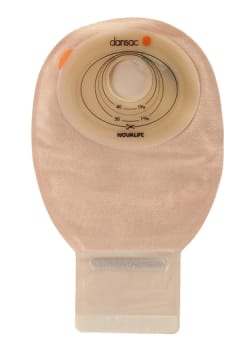 NovaLife 1, 1-dels ileostomipose, midi, kulfilter, beige, Ø 30-55/70 mm