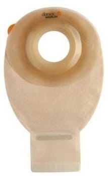 NovaLife 1 Convex, 1-dels ileostomipose, Midi, vindue, beige, Ø 35 mm