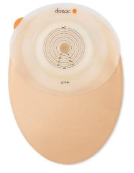 NovaLife TRE 1 Soft Convex, 1-dels colostomipose, Midi, vindue, beige, 25 mm