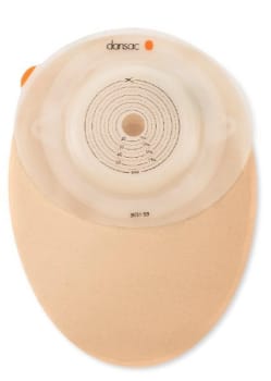 NovaLife TRE 1 Convex, 1-dels colostomipose, Midi, vindue, beige, Ø 35 mm