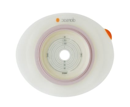 Novalife TRE 2 soft convex, basisplade, 25 mm hul, løftbar flange, 43 mm ring