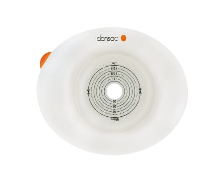 Novalife TRE 2 soft convex, basisplade, 30 mm hul, løftbar flange, 55 mm ring