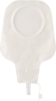 Nova 2, 2-dels PostOp pose med afløbsstuds, klar, 102 mm ring