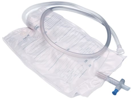 Nova 2, urostomi natpose, 120cm slange, klar, 2000 ml