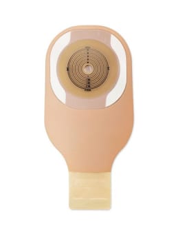 Moderma Flex CeraPlus, 1-dels ileopose, Midi, klæbekant, vindue, beige, Ø 30 mm