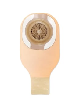 Moderma Flex CeraPlus konveks, 1-dels ileopose, Midi, Soft, kant, vindue, beige, Ø 30 mm