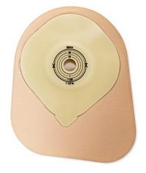 Moderma Flex CeraPlus konveks, 1-dels colostomipose, Midi, vindue, beige, Ø 15-38 mm