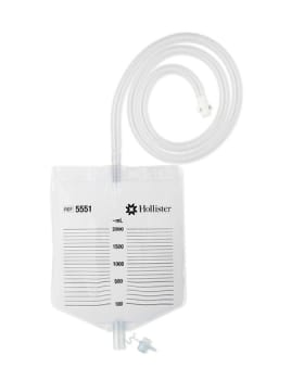 Hollister, drænagepose, klar, 2000 ml