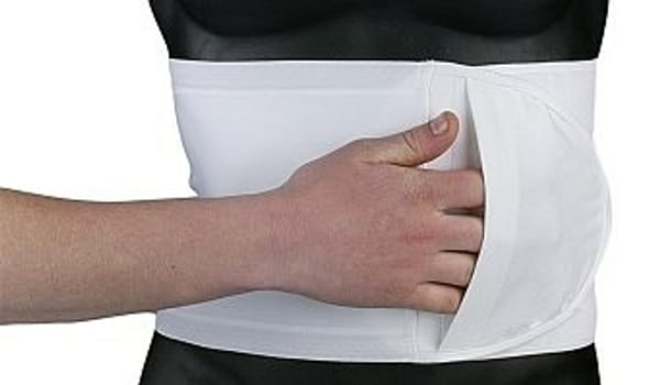 Fulcionel, kompressionsbælte, 16cm bredt, 90-105 cm, sort, medium