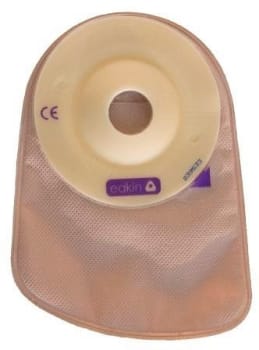 Eakin Pelican convex, 1-dels colostomipose, Standard, vindue, beige, Ø 20 mm