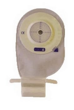 Eakin Pelican convex, 1-dels ileostomipose, Standard, vindue, beige, 32,5 mm ring