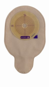 Eakin Pelican, 1-dels urostomipose, Mini, m/vindue, beige, Ø 15-65 mm