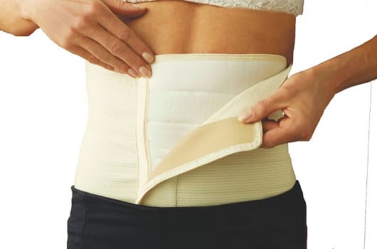 Eakin, brokbælte 26 cm bredt, beige, 75-90 cm, small