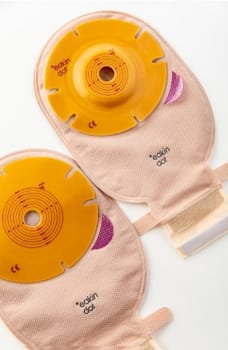 Eakin Dot Soft Convex, 1-dels ileostomipose, standard, vindue, beige, Ø 27,5 mm