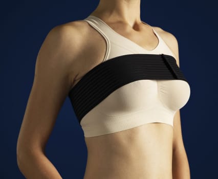 CareFix, Bryst implantat stabilisations bånd sort, ONE SIZE