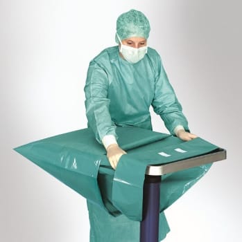 MoliCare Premium Bed 7, underlag, engangs, væsketæt, 46 g, grøn, 60 cm x 60 cm