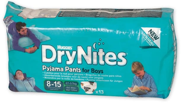 DryNites, natbukser til drenge 8-15 år, 27-57 kg