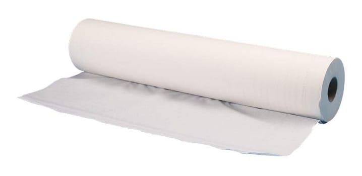 Mediq, 2-lags lejepapir hvid standard perforeret, 132 ark, 52 cm x 50 m