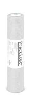 Practical, 1-lags lejepapir, PE belagt, perforeret HVID, 50 cm x 50 m