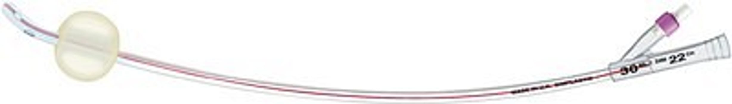 Rüsch Softsimplastic, ballonkat.,2-vejs, 42cm, 30ml, PVC, Mercier, steri, ch 24