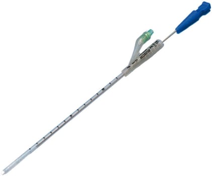 Rüsch nephrostomikatetersæt, Superglide, 24cm, 5ml ball., stilet, silikone, st., ch 16