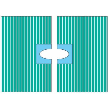 Bastos, variabelt hulstykke med klæb, 2 lag, 2 stykker, 90 cm x 50 cm