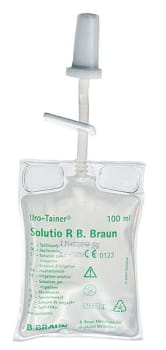 Uro-Tainer Solution R, skyllevæske til ballonkatetre, 6% citronsyre, st., 100 ml