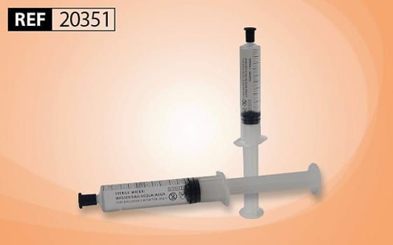 Curas, forfyldt sprøjte med sterilt vand, steril, 10 ml