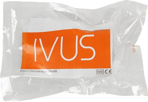 Urinprøvesæt, 1 spidsrør, 1 bæger, 1 vådserviet, vejledning, 110 mm x 17 mm