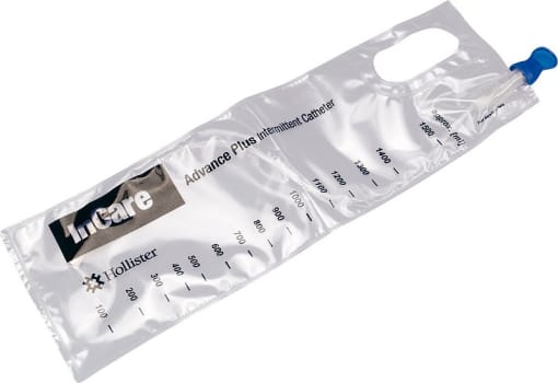 Advance Plus, Tiemannkateter 40cm, prælubrikeret, m. pose steril, ch 16