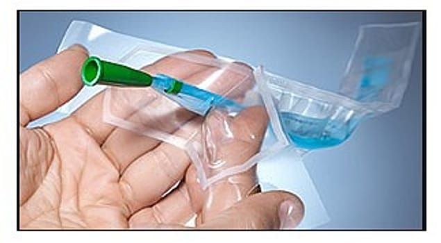 IQ-Cath m/sleeve, Nelatonkateter klar i vand,pht fri, 43cm, st., ch 14