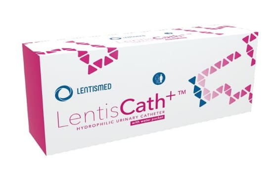 LentisCath Plus, kvindekateter med vand, 19 cm, steril, ch 14
