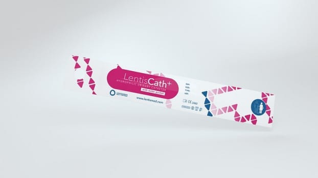 LentisCath Plus, kvindekateter med vand, 19 cm, steril, ch 18