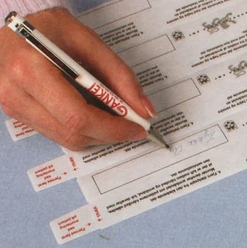 ID, neutralt patientarmbånd, voksen