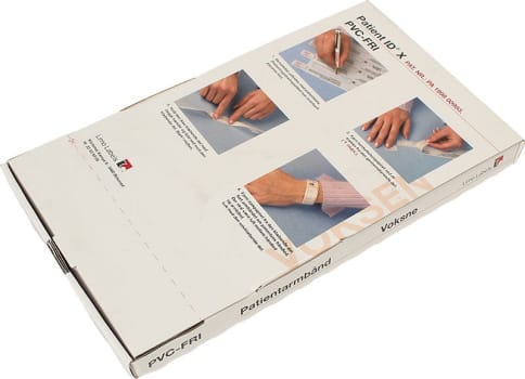 ID, neutralt patientarmbånd, voksen