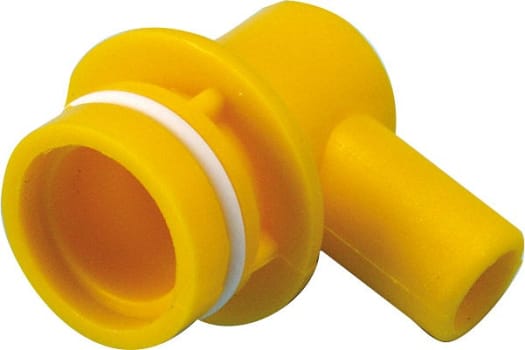 SAM12/420, vinkelstykke, blå, til SAM 12 og 420 sugepumpe