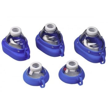 Ambu, ansigtsmaske silikone, transparant, stort barn blå, str 3/4