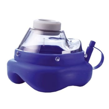 Ambu, ansigtsmaske silikone, transparant,voksen,blå, str 5